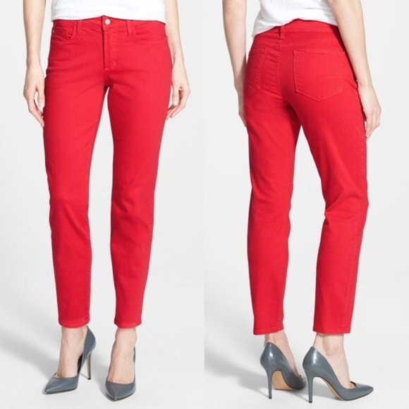 NYDJ Denim - NYDJ Red Ankle Jeans Lift & Tuck Tech Slimming